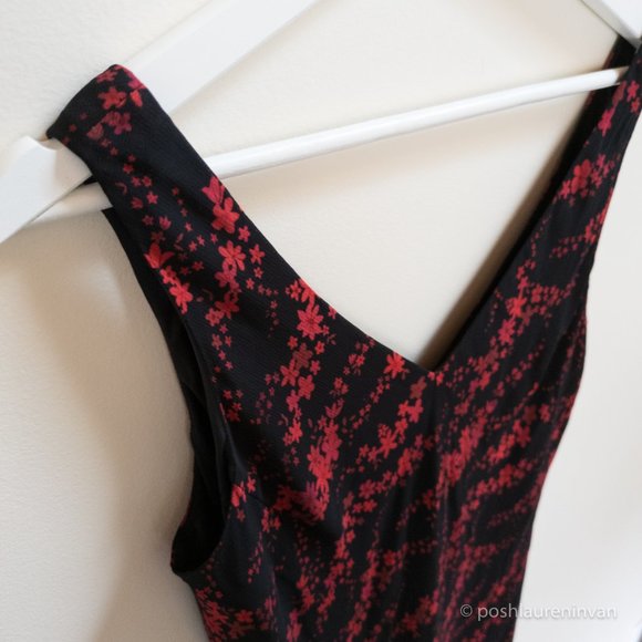 Jones New York V-Neck Sleeveless Dress – 90s Style – US 10 - Picture 3 of 12